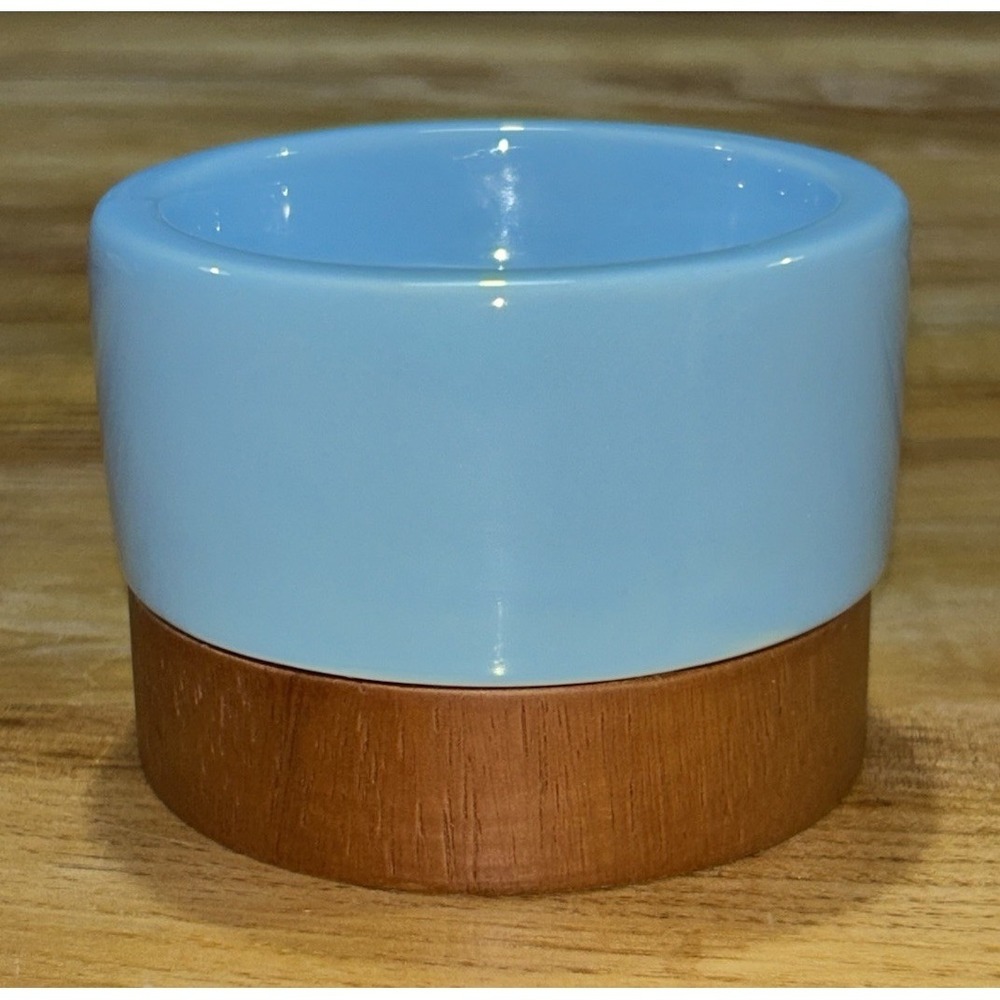 Happy Chic Jonathan Adler‎ Wood Blue Candle Holder